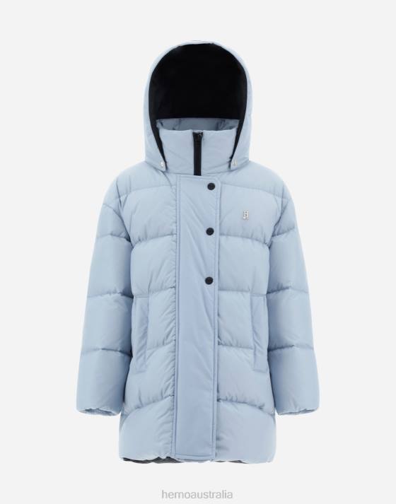 JACKET IN NYLON CHAMONIX Herno Kids Light Blue 2L0H854 Outerwear