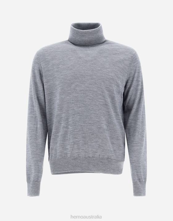 SWEATER IN BREEZE Herno Men Light grey 2L0H783 Clothing