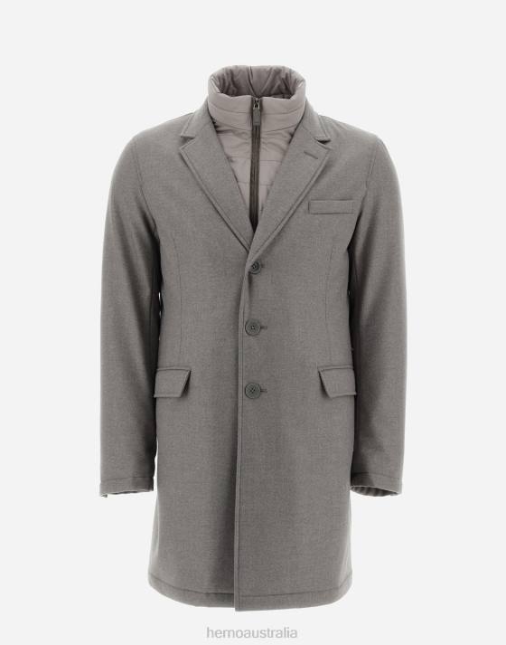 FAVOLA AND NUAGE COAT Herno Men Dove Grey 2L0H699 Outerwear