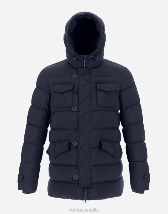 L'ESKIMO Herno Men Blue 2L0H578 Outerwear