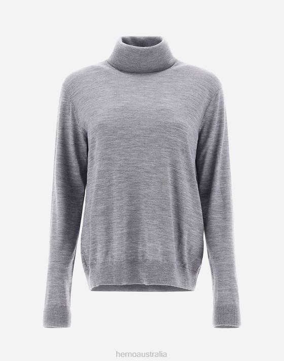 SWEATER IN BREEZE Herno Women Light grey 2L0H468 Clothing