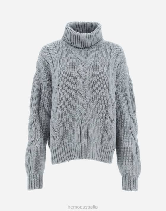 SWEATER IN COMFY INFINITY Herno Women Putty 2L0H4 Clothing