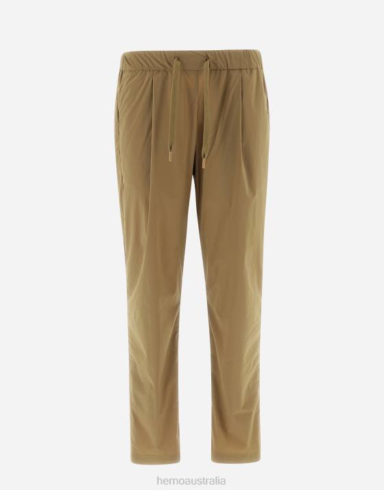 TROUSERS IN LIGHT NYLON STRETCH Herno Women Copper 2L0H449 Clothing