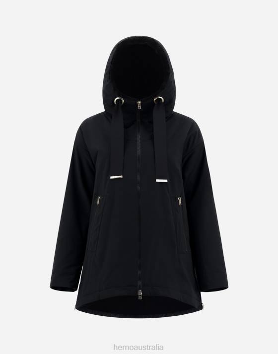 A-LINE JACKET IN KEYSTONE Herno Women Black 2L0H132 Outerwear