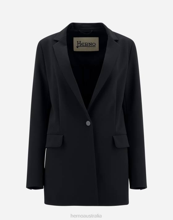 BLAZER IN CLASSY Herno Women Black 2L0H386 Outerwear