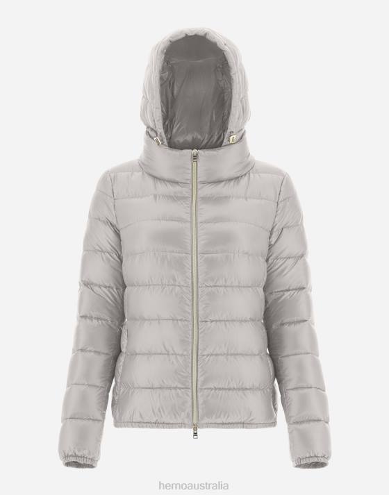 GIADA Herno Women Grey Pearl 2L0H371 Outerwear