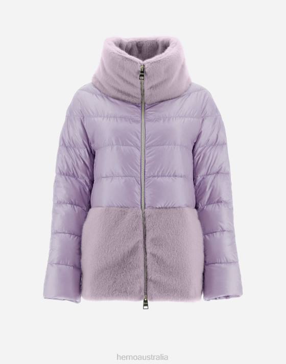 NYLON ULTRALIGHT & CAPE Herno Women Lilac 2L0H191 Outerwear