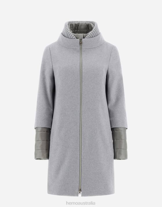 CASHMERE COAT Herno Women Light Grey 2L0H64 Outerwear