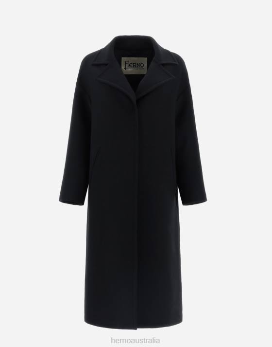 COAT IN CHIC WOOL Herno Women Black 2L0H109 Outerwear